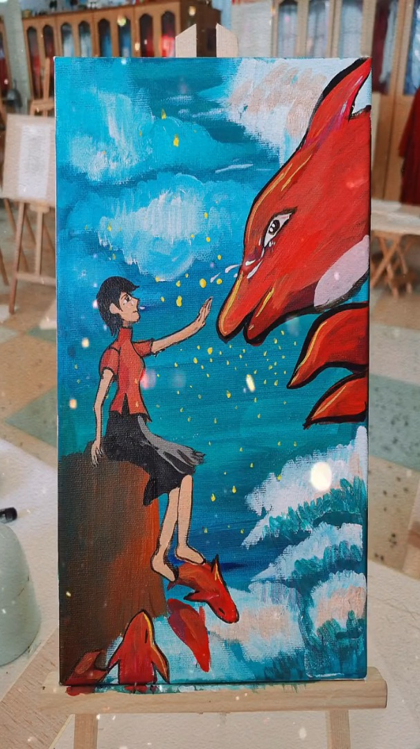 今天画的大鱼海棠,你们看过吗