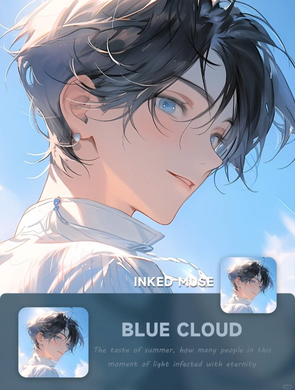 男生头像|漫画蓝色系