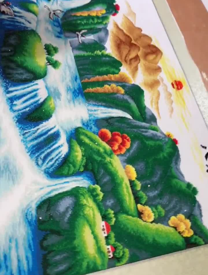 视频内容分享日常十字绣好看