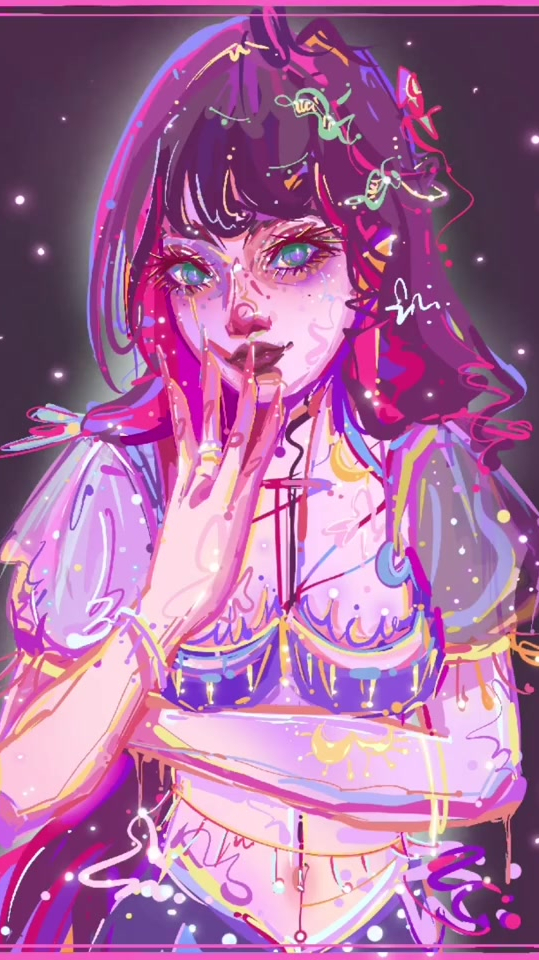 完整版即兴摸鱼,绘画分享