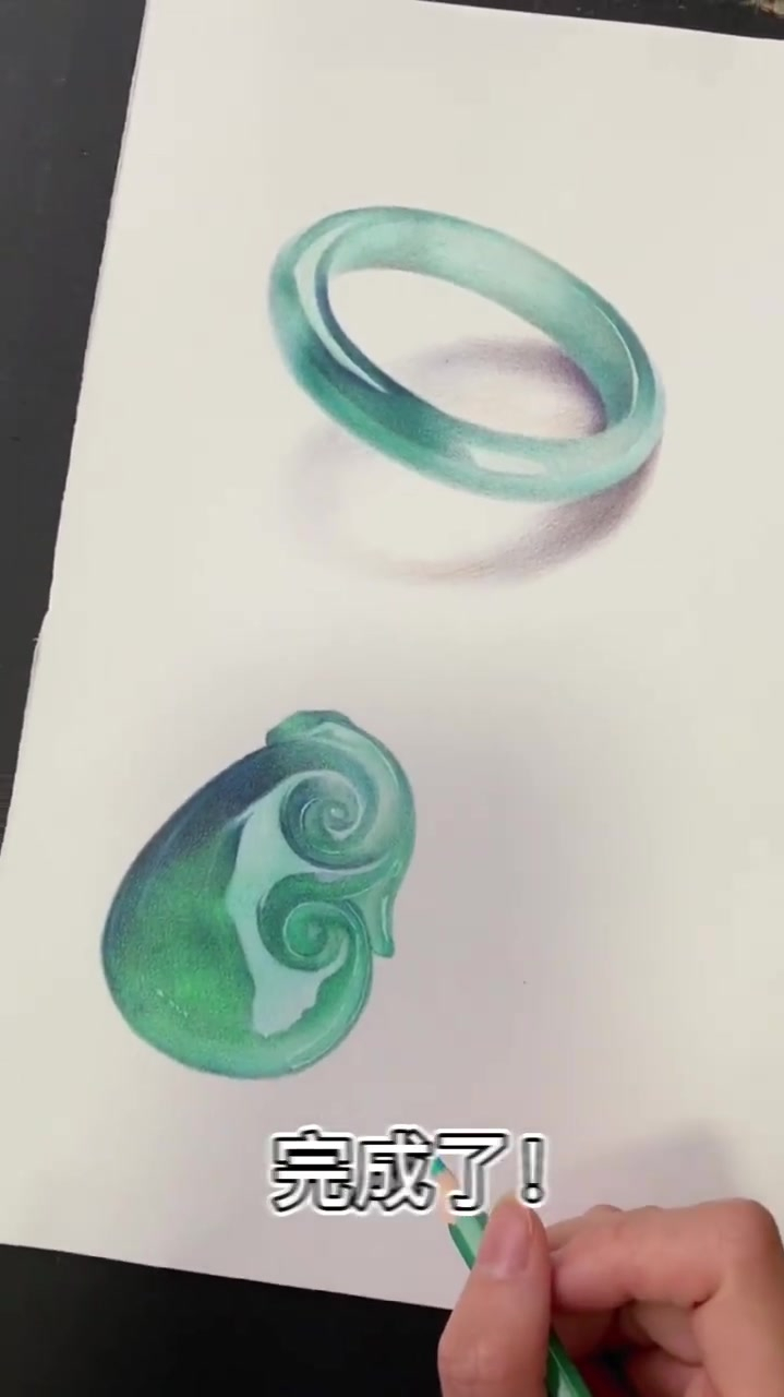 几十块彩铅照样画超写实