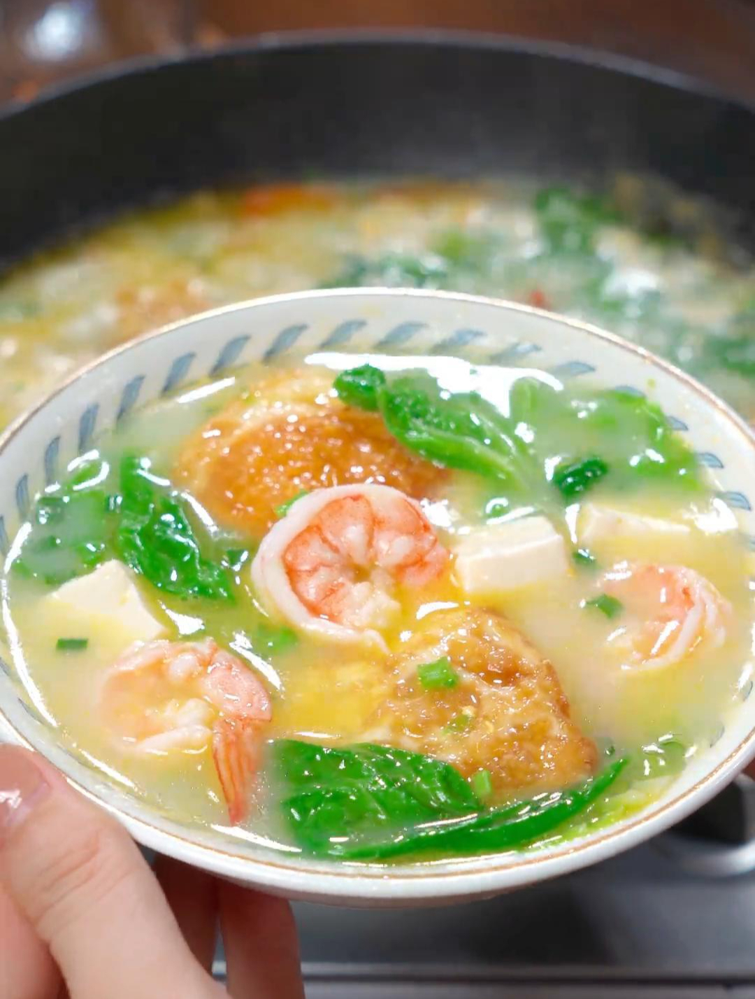 这样做的青菜三鲜汤鲜美又营养