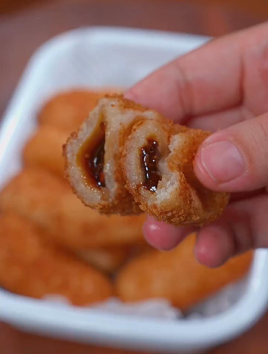 会爆浆的红糖糍粑