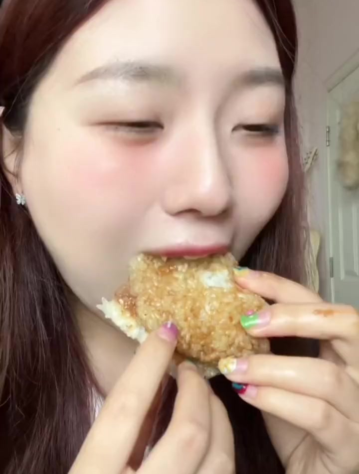 照烧鸡肉大米堡 双鸡堡 爆浆鸡排