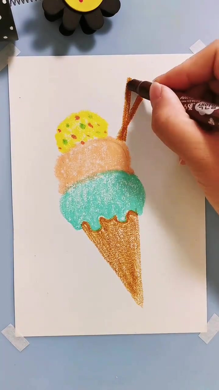创意画,夏日冰激凌,美味的冰激凌,是你的最爱吗