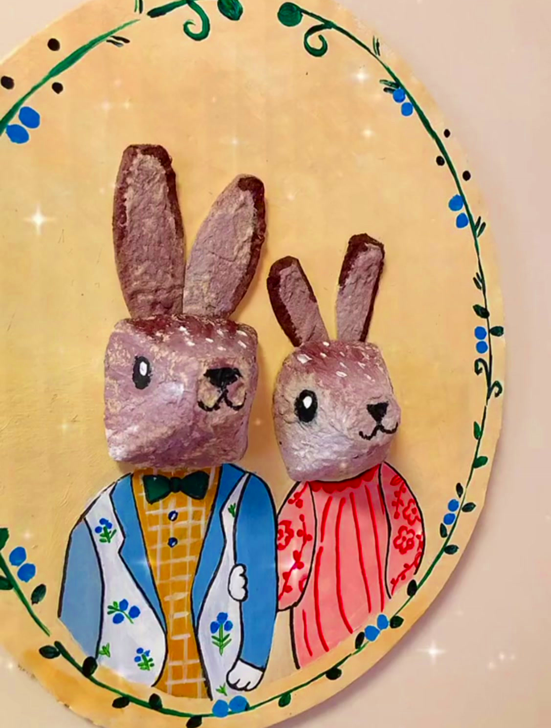 用鸡蛋托做的,祝福看到视频的你,已经找到值得相伴一生的人