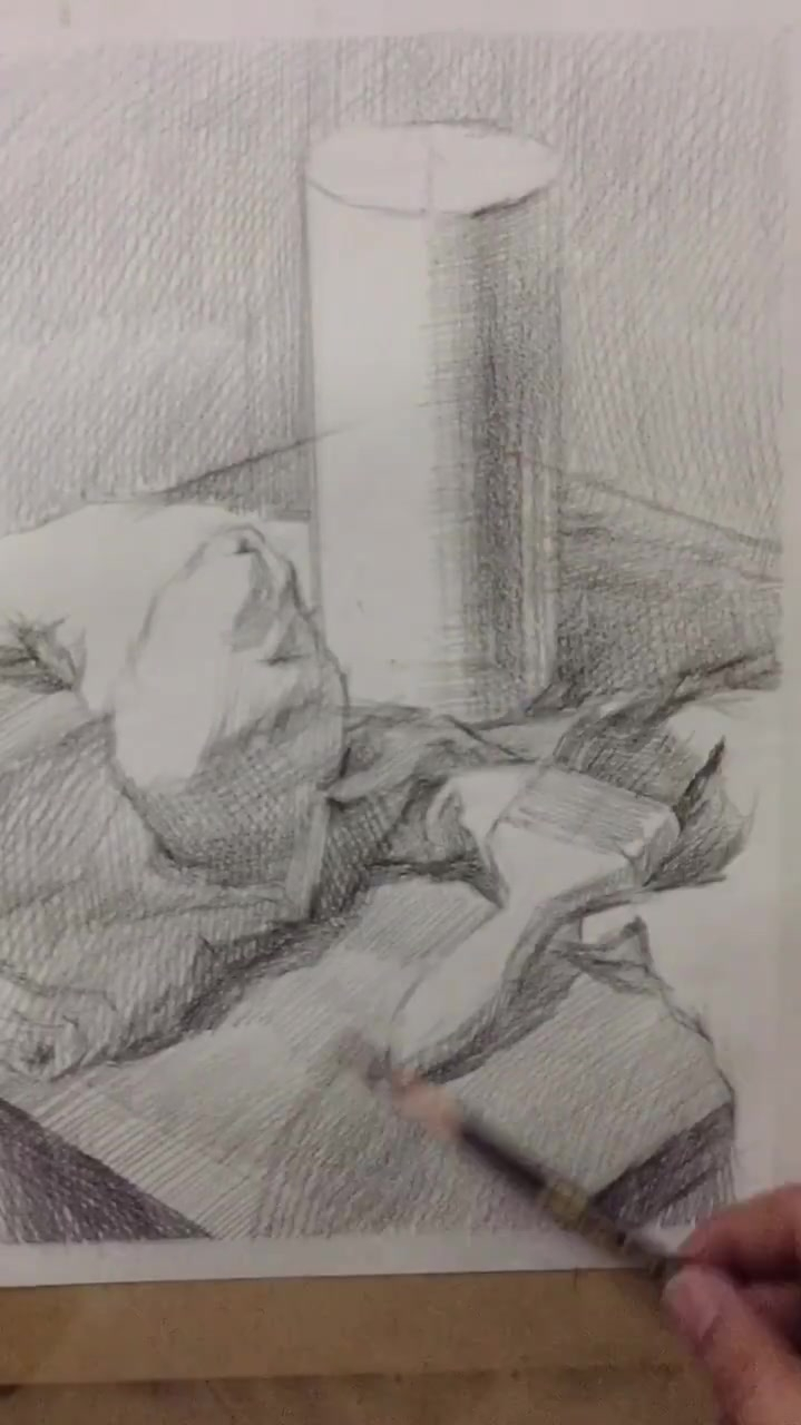 素描静物组合,每天练习一小步