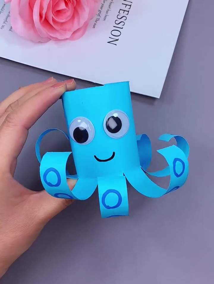 可爱的八爪鱼来啦,一看就会,简单还好玩