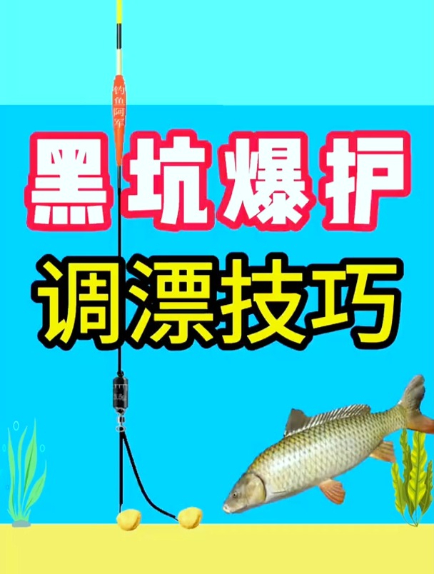 黑坑钓鱼应该怎么调漂?钓鱼高手告诉你,让你在黑坑也能连竿爆护