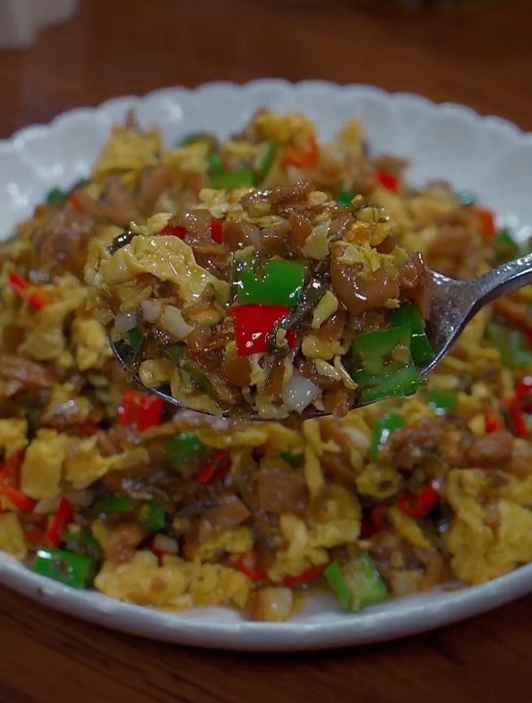 外婆菜炒鸡蛋的做法,好吃又下饭