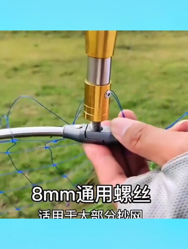 抄网不锈钢抄网捞鱼网抄网杆伸缩杆抄网全套抄网头可折叠加深网兜