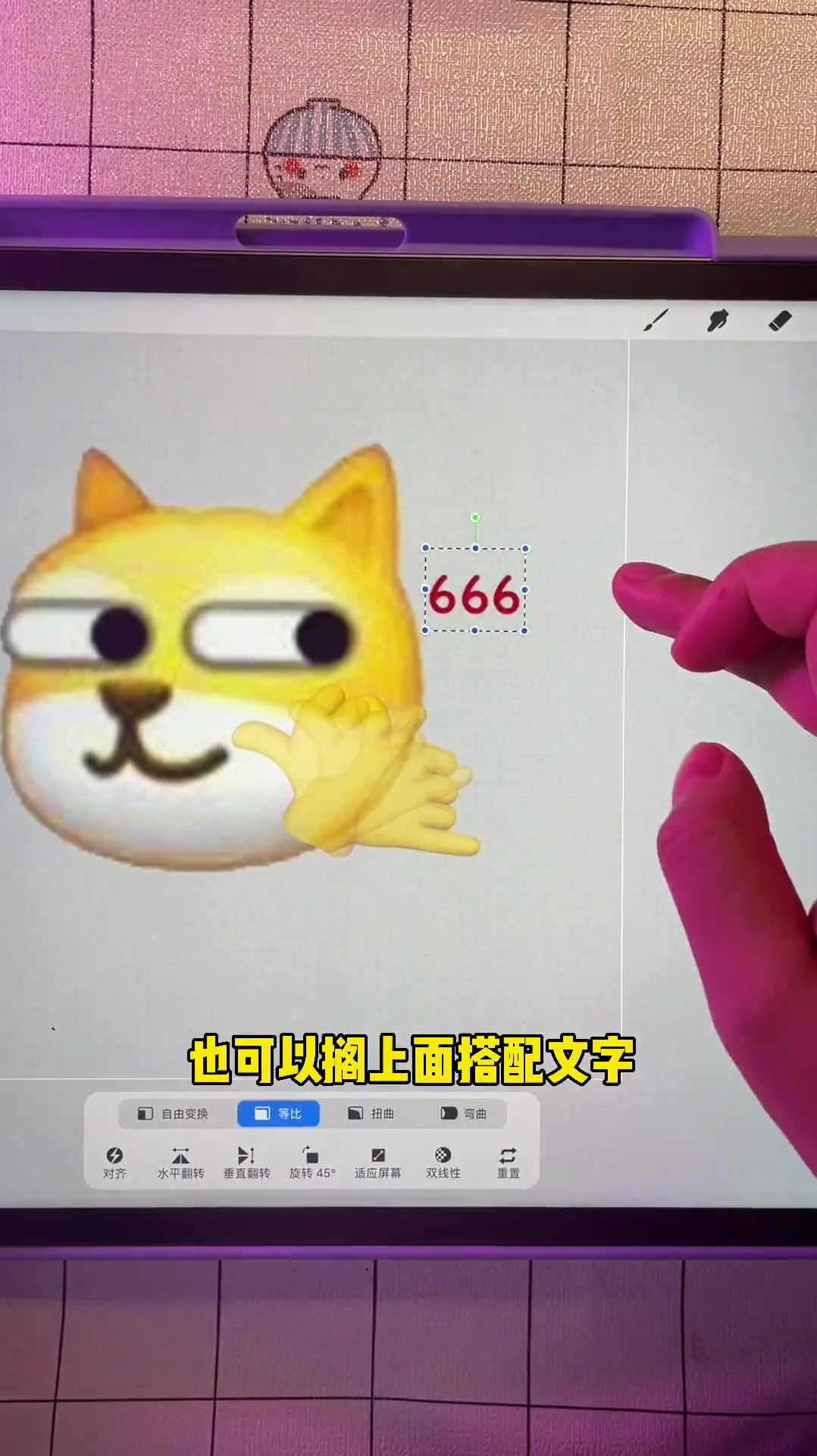 iPad自制动态狗头表情包