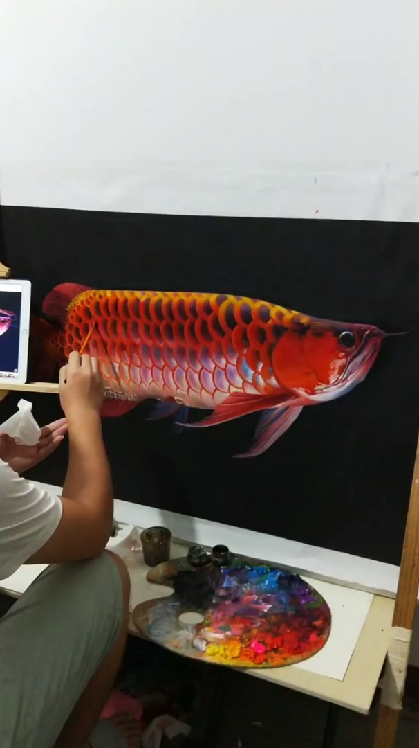 一张新的油画 龙鱼