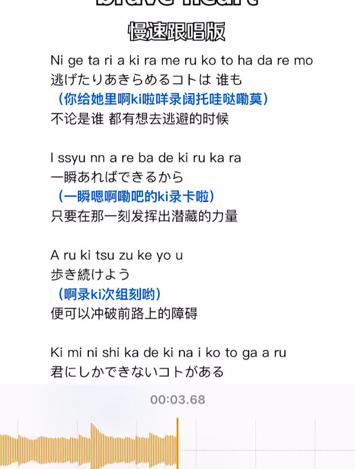 国庆快乐鸭~数码宝贝braveheart日语歌