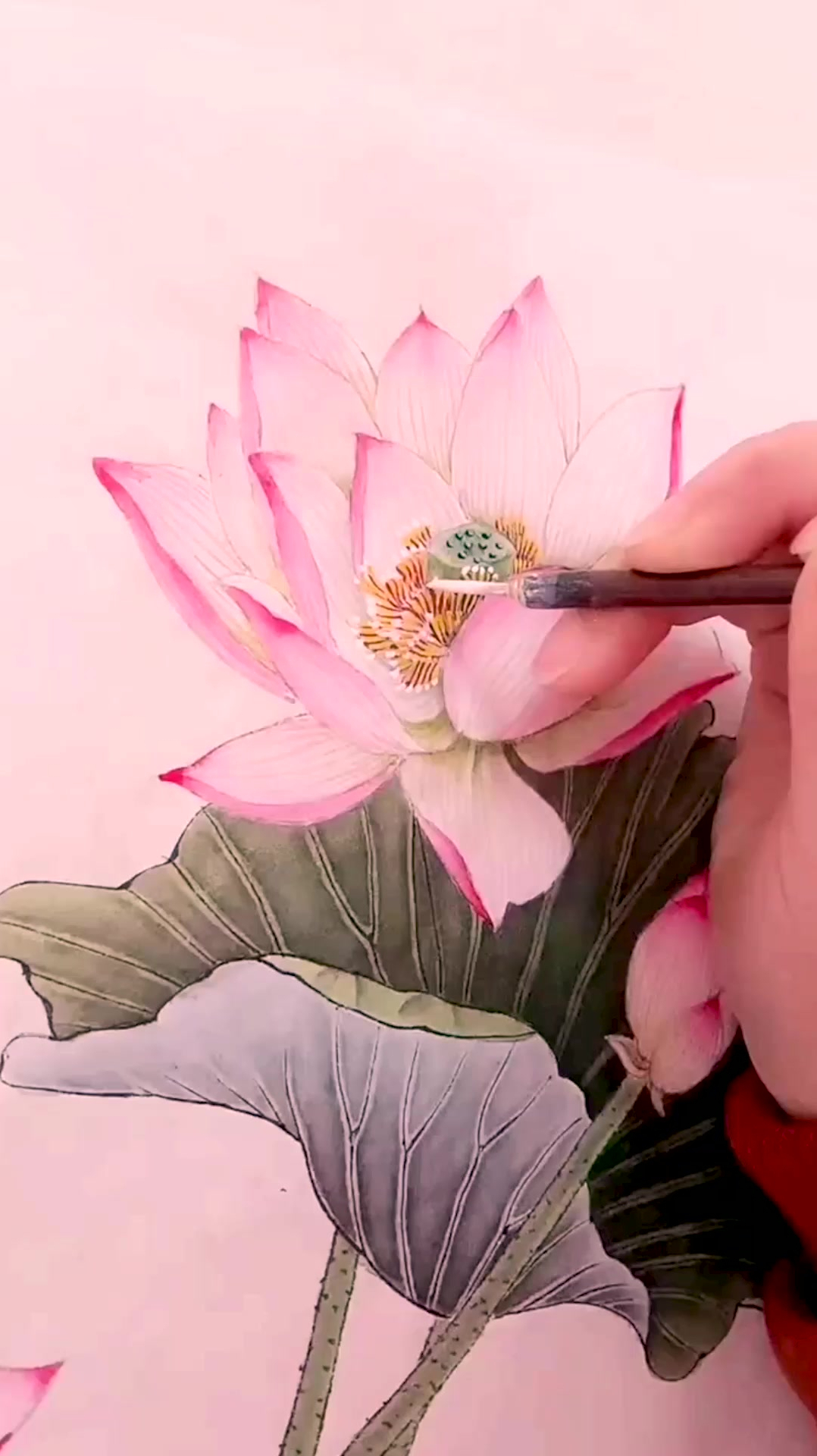 好看的国画,年年有鱼