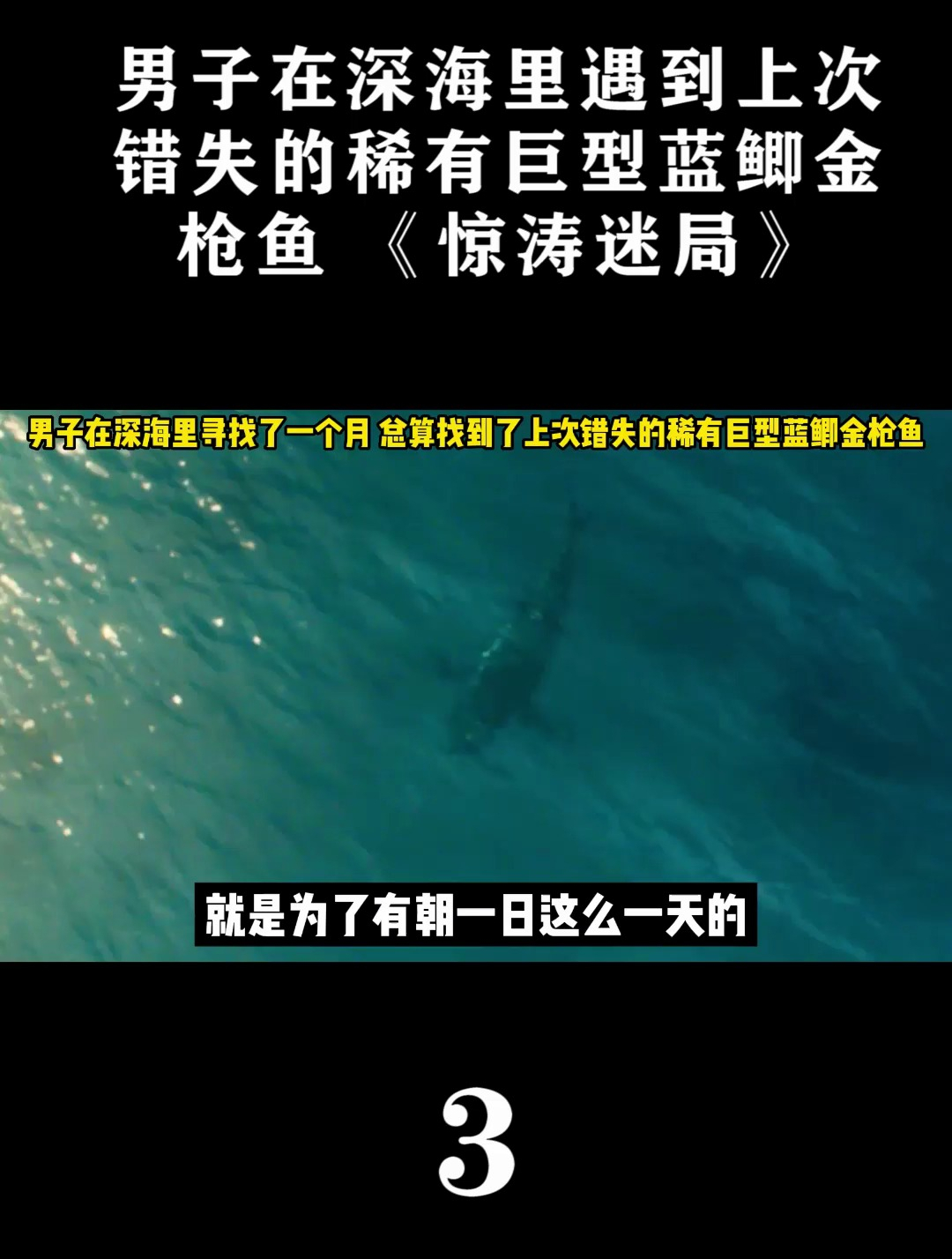 小伙的梦想,就是抓到一条大鱼,姑娘却阻止了他
