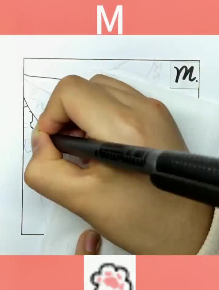 今天画巧克力猫娘乐园巧克力猫娘绘画