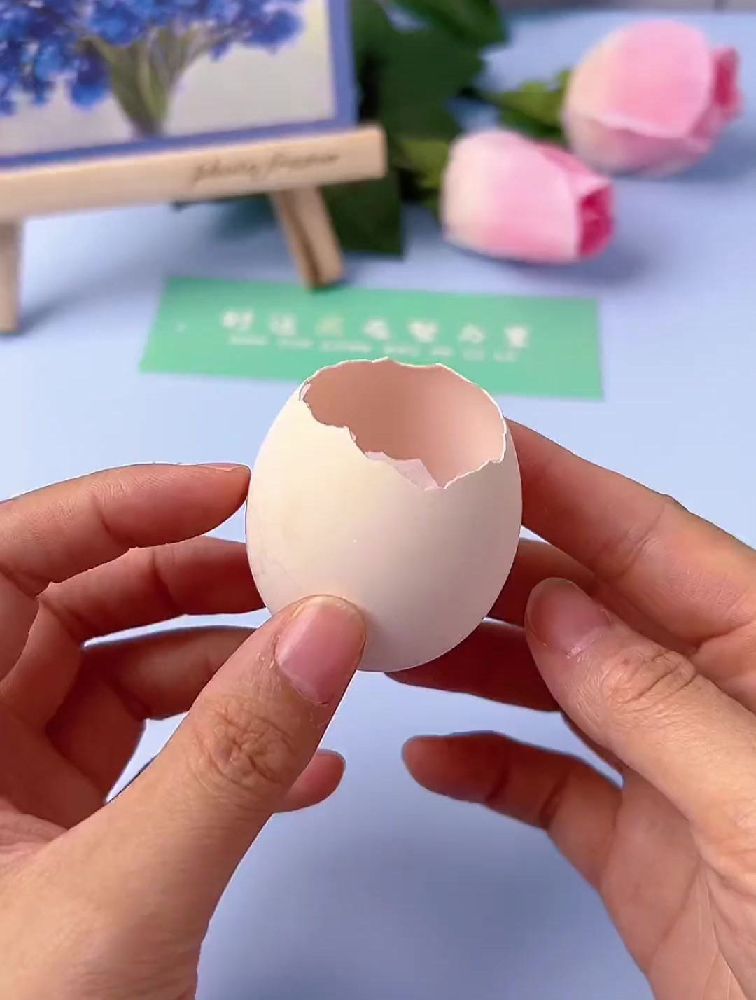 鸡蛋壳别扔 给孩子做个好玩的不倒翁吧 非常的简单