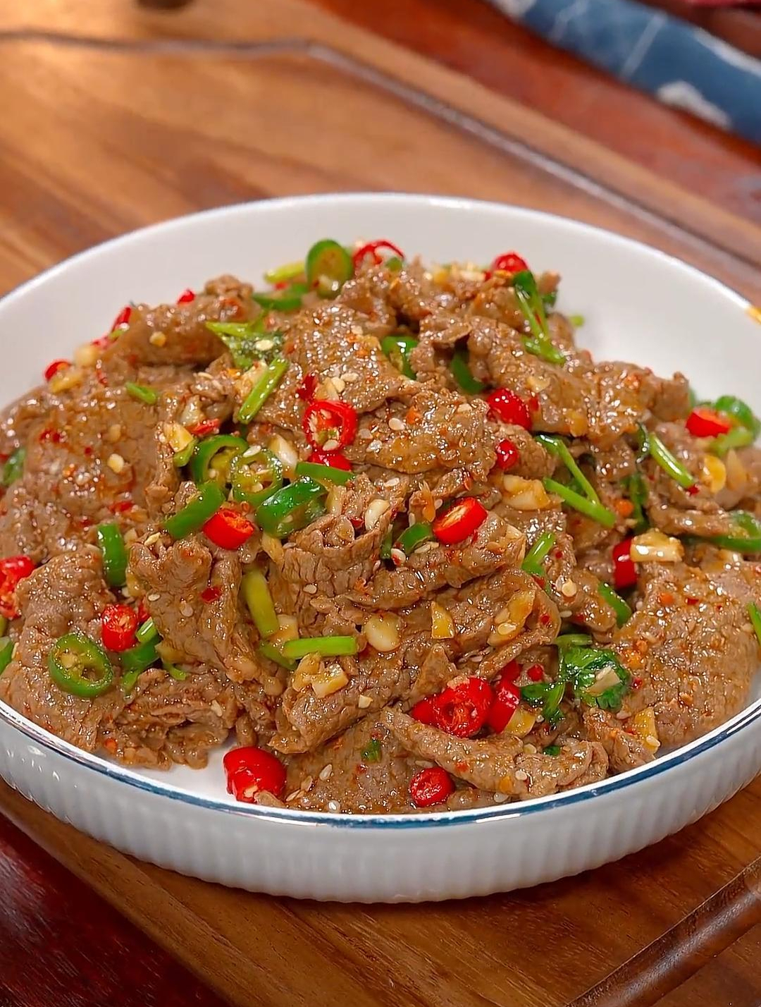 凉拌牛肉香辣开胃特别好吃