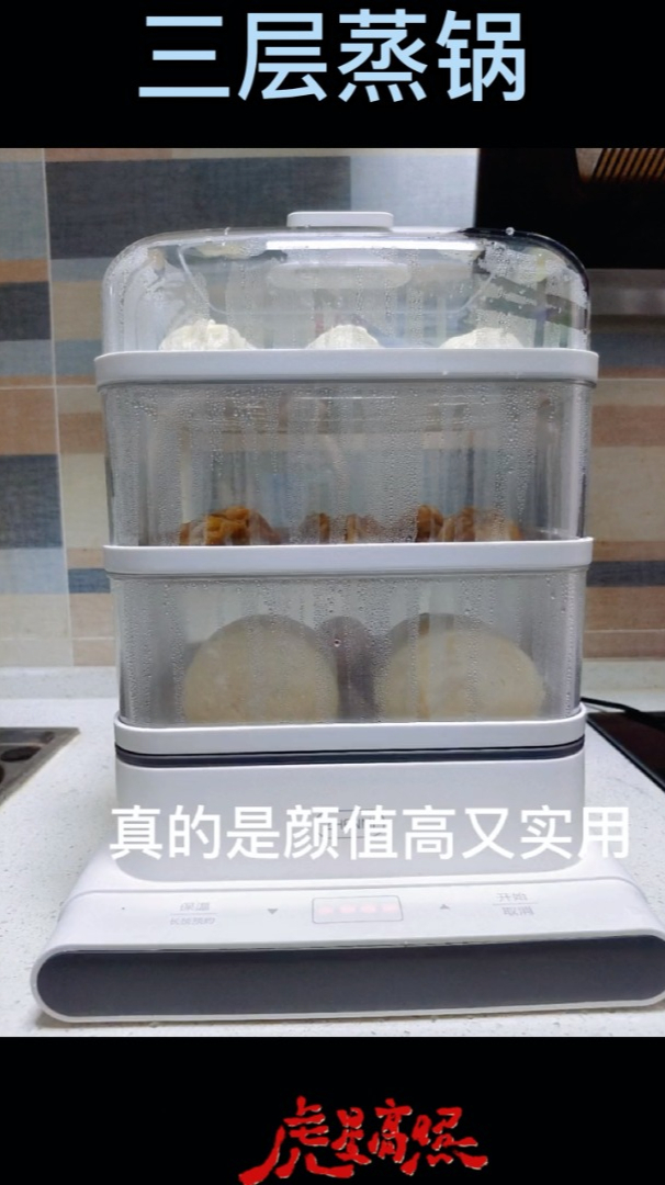 臻米电蒸锅家用自动断蒸箱小型多功能三层早餐机大容量蒸汽锅12L