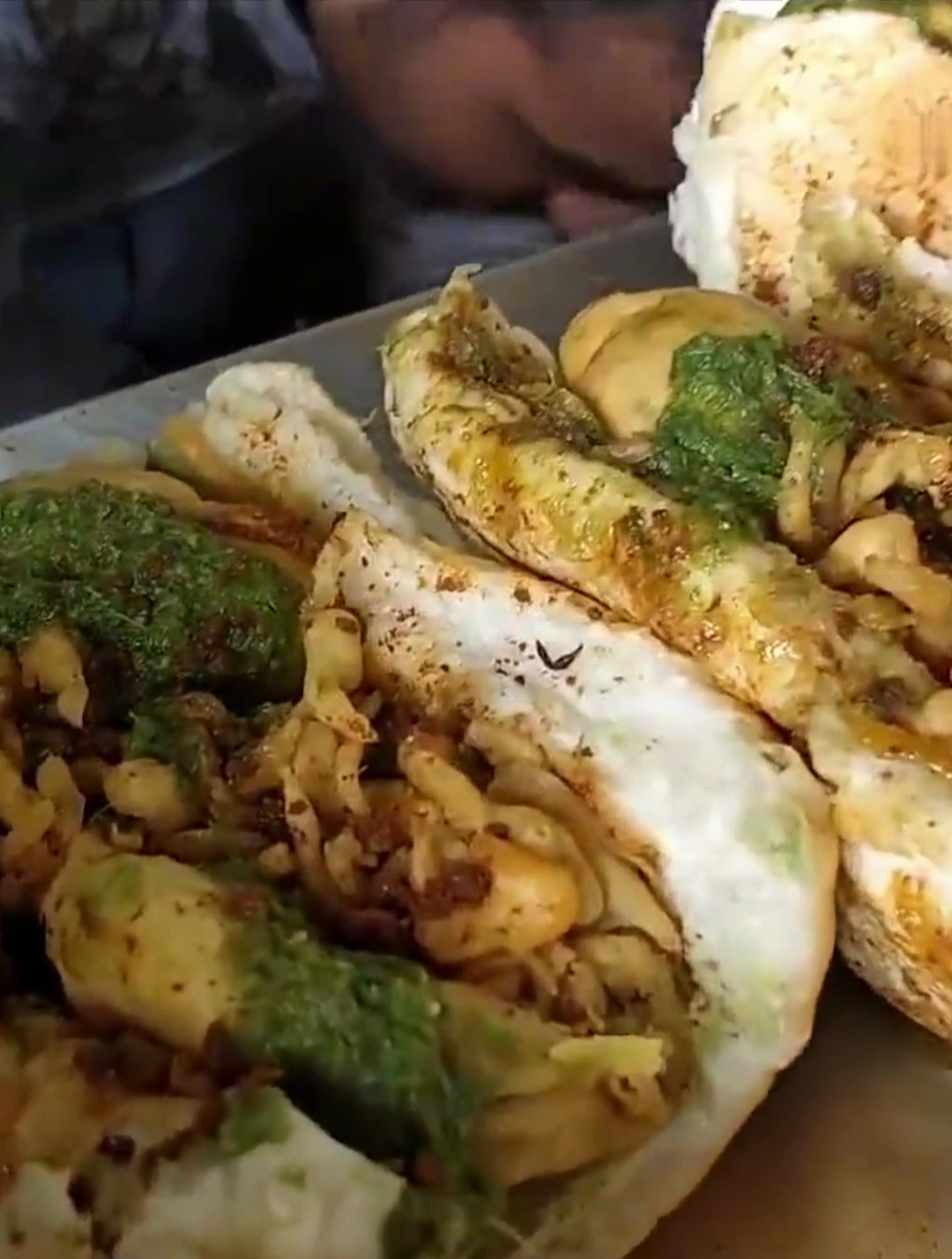 印度街头素食汉堡,手感觉也很香!路边摊美味 街边小吃