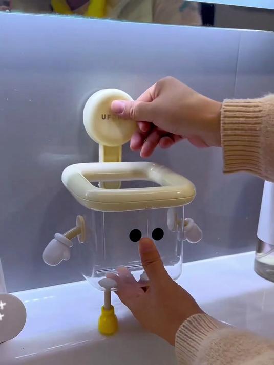 废弃洗脸巾回收!吸盘盒+壁挂架,化妆品收纳也搞定