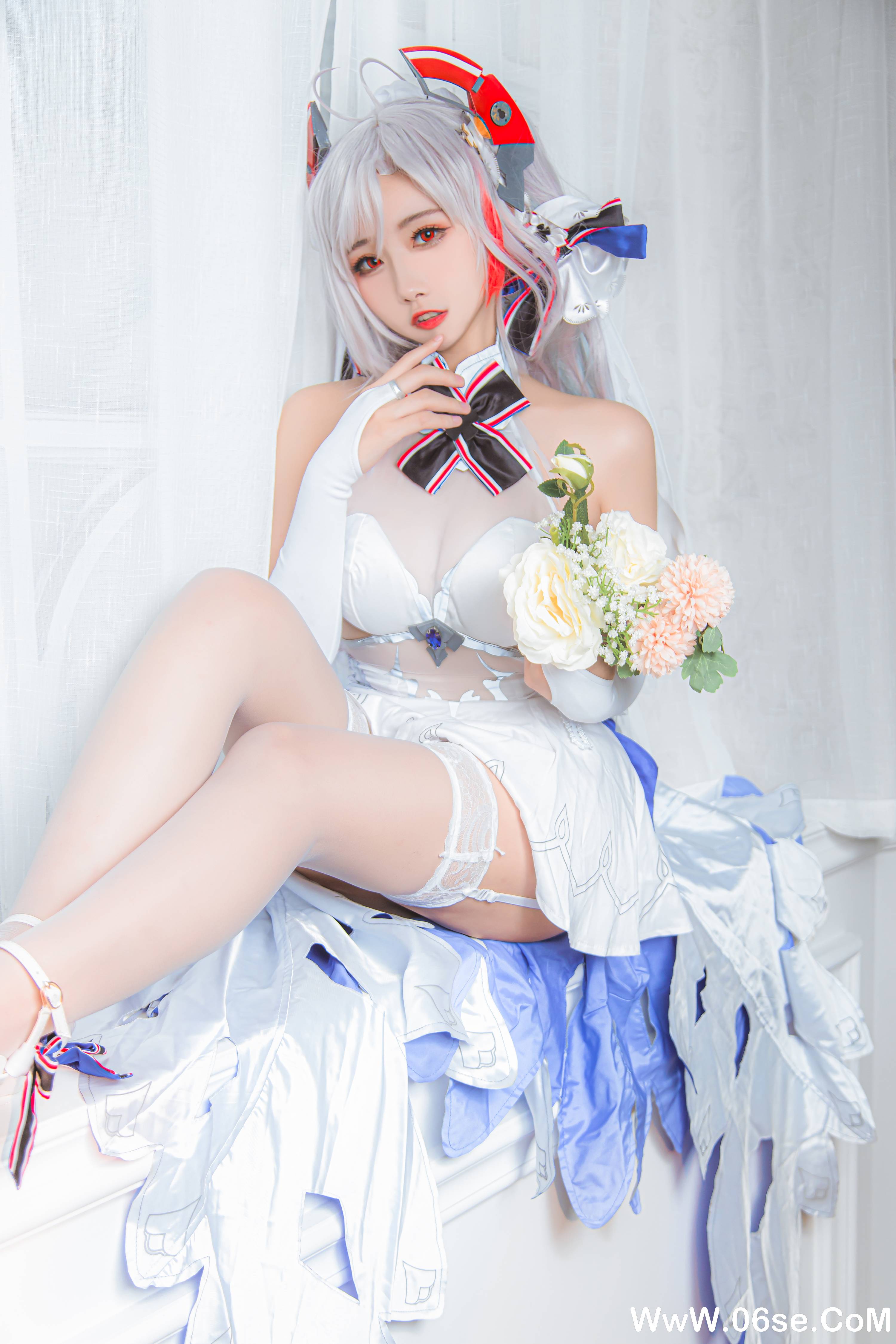 图片[7]-Momoko葵葵 NO.034 — 欧根之花嫁[20P109M]-六色网