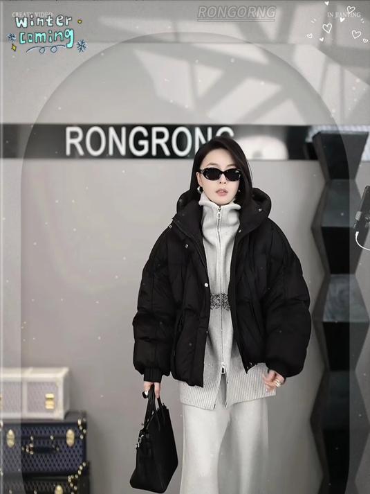 溶溶「予梦暖调」RONGRONG 90白鸭绒蓬松百搭保暖羽绒服来啦