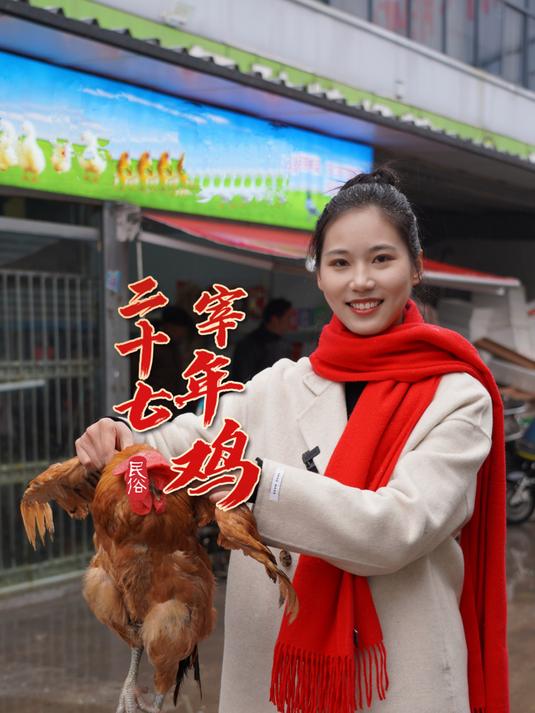 二十七,宰年鸡,“鸡”与“吉”谐音,寓意着吉祥如意,一起来跟记者了解一下叭