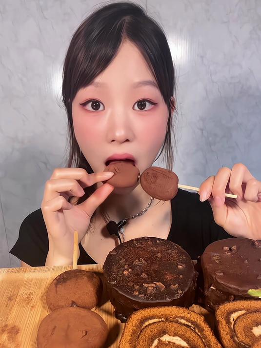 生巧福团梦龙派巧克力泡芙巧克力卷