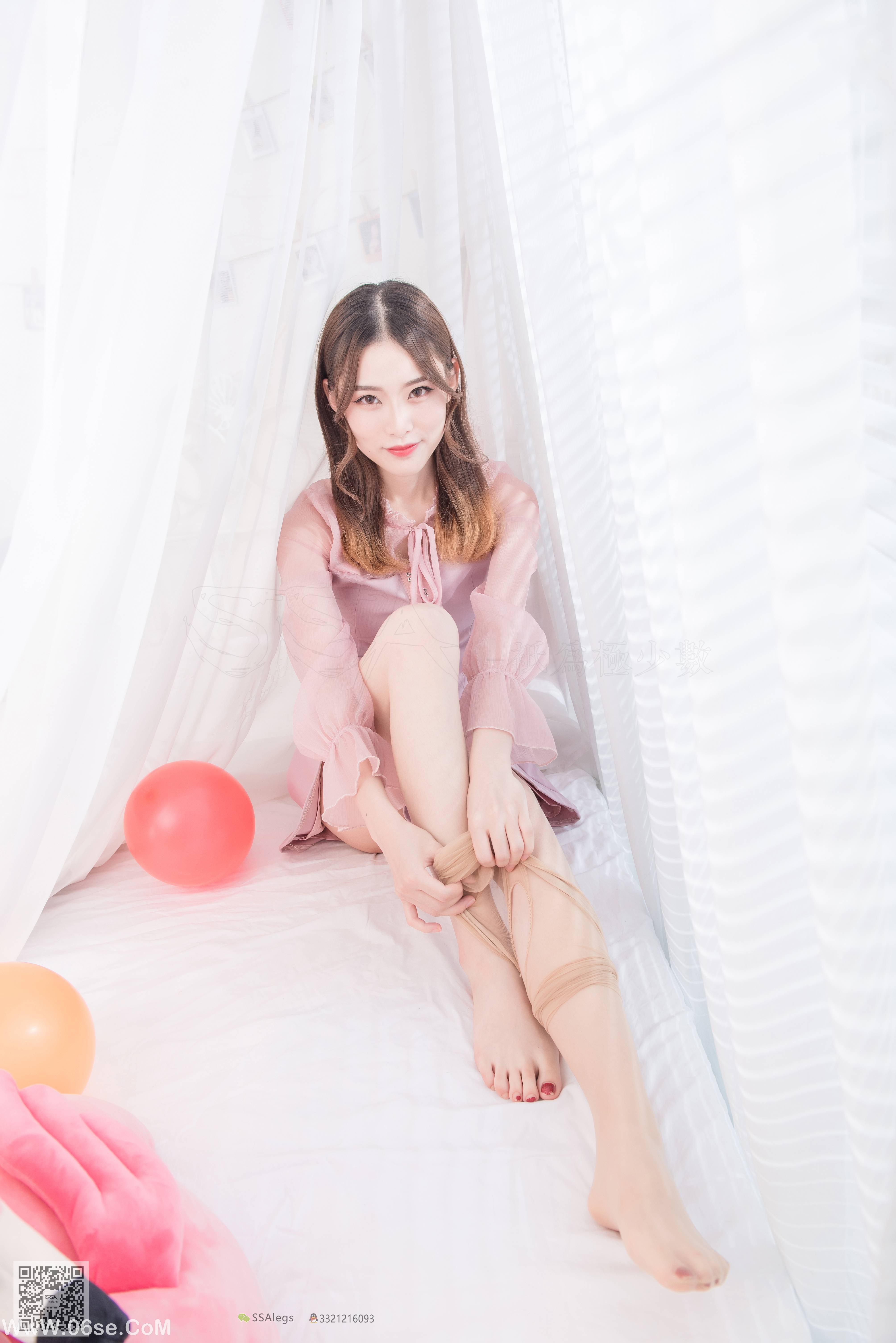 图片[5]-[SSA丝社] NO.027 琪琪 肉色开档丝袜 清纯美女的诱惑[99P887M]-六色网
