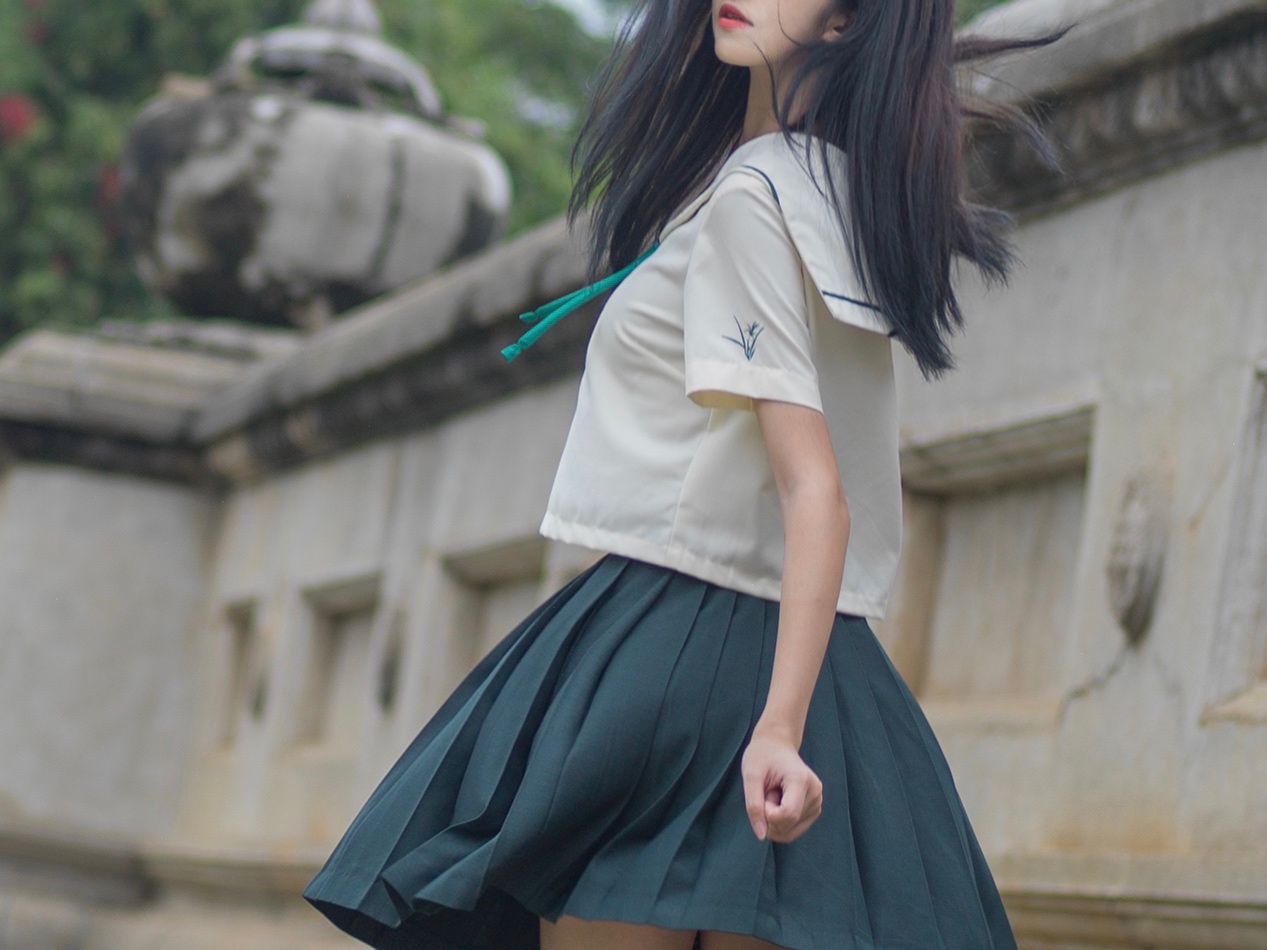 图片[13]-南桃 NO.014 – 绿jk[14P27M]-六色网