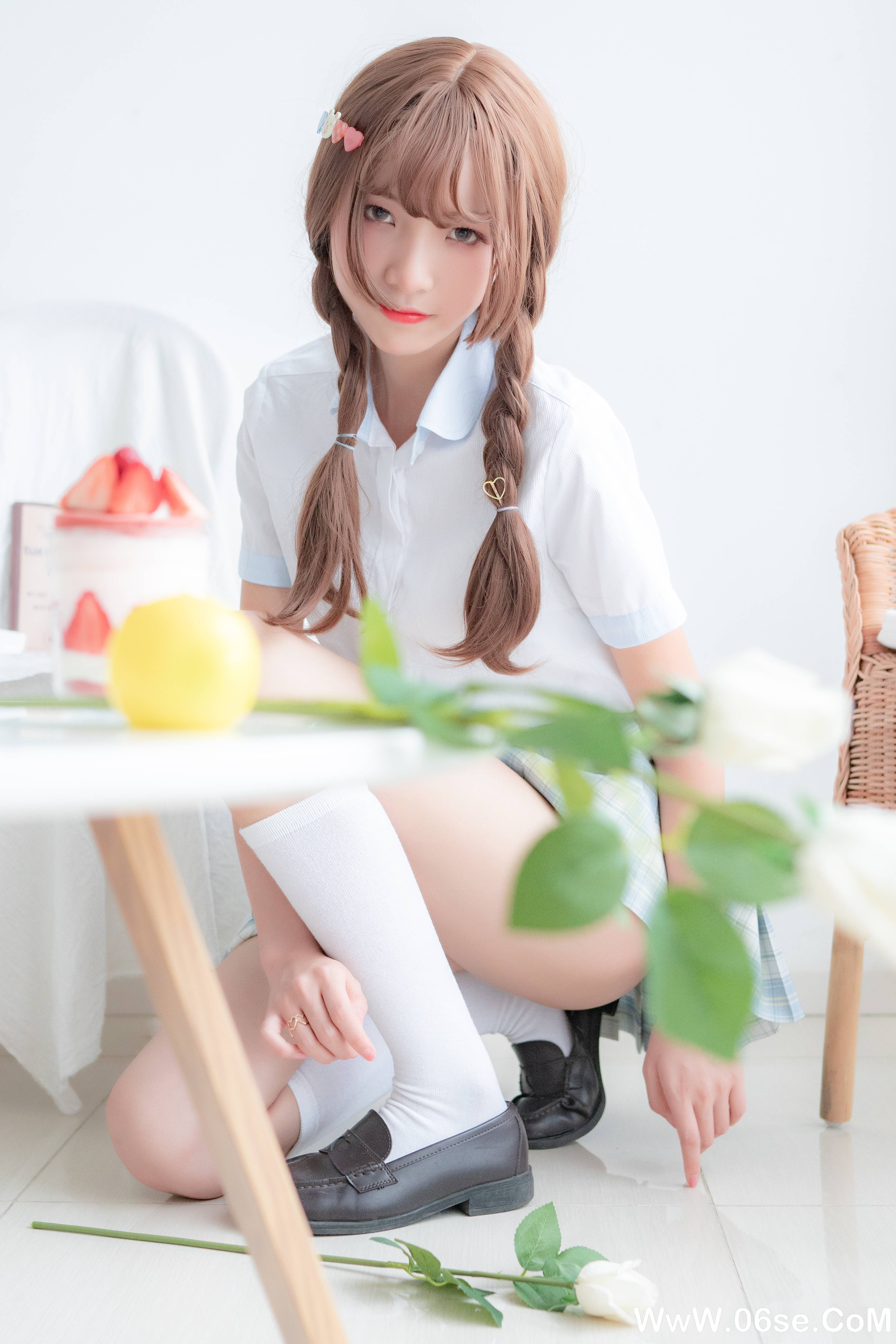 图片[17]-西瓜少女 NO.006 – 民宿私房淡蓝JK[46P453M]-六色网