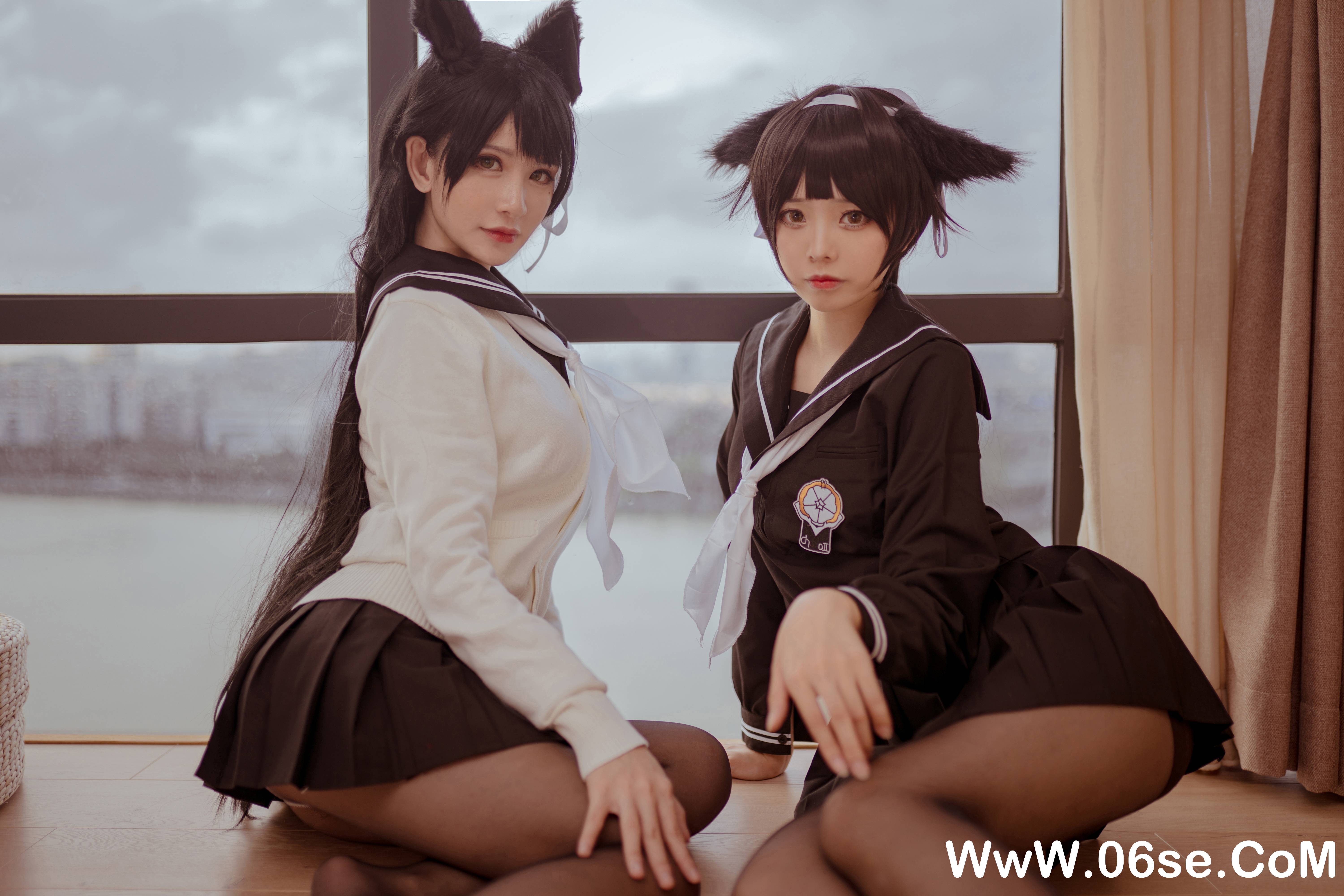 图片[4]-前羽 NO.008 — 小野妹子w 校服 [28P250M]-六色网