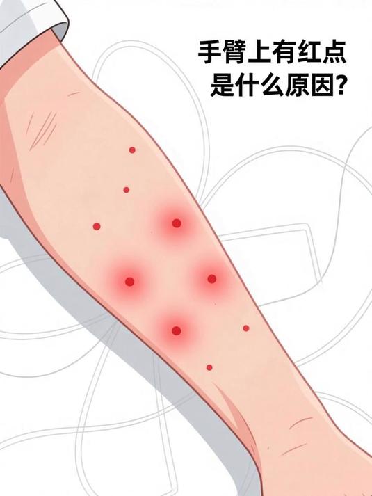 手臂上有红点是什么原因 #健康扬帆季#