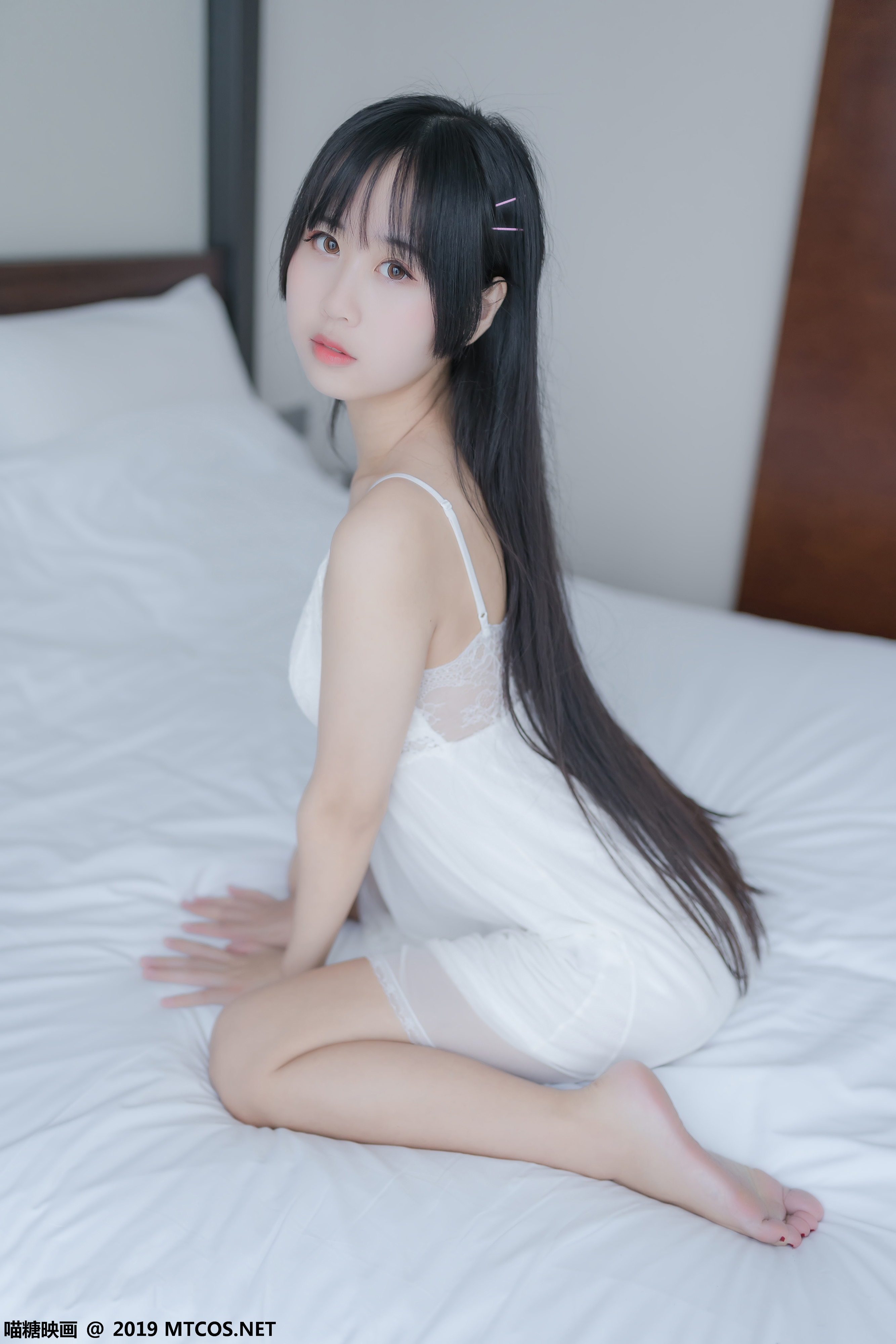 图片[9]-[MTCos] 喵糖映画 Vol.069 萌芽儿o0 白纱裙-六色网