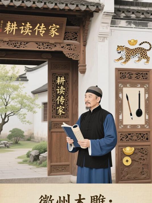 为什么徽州木雕的题材能体现徽文化?