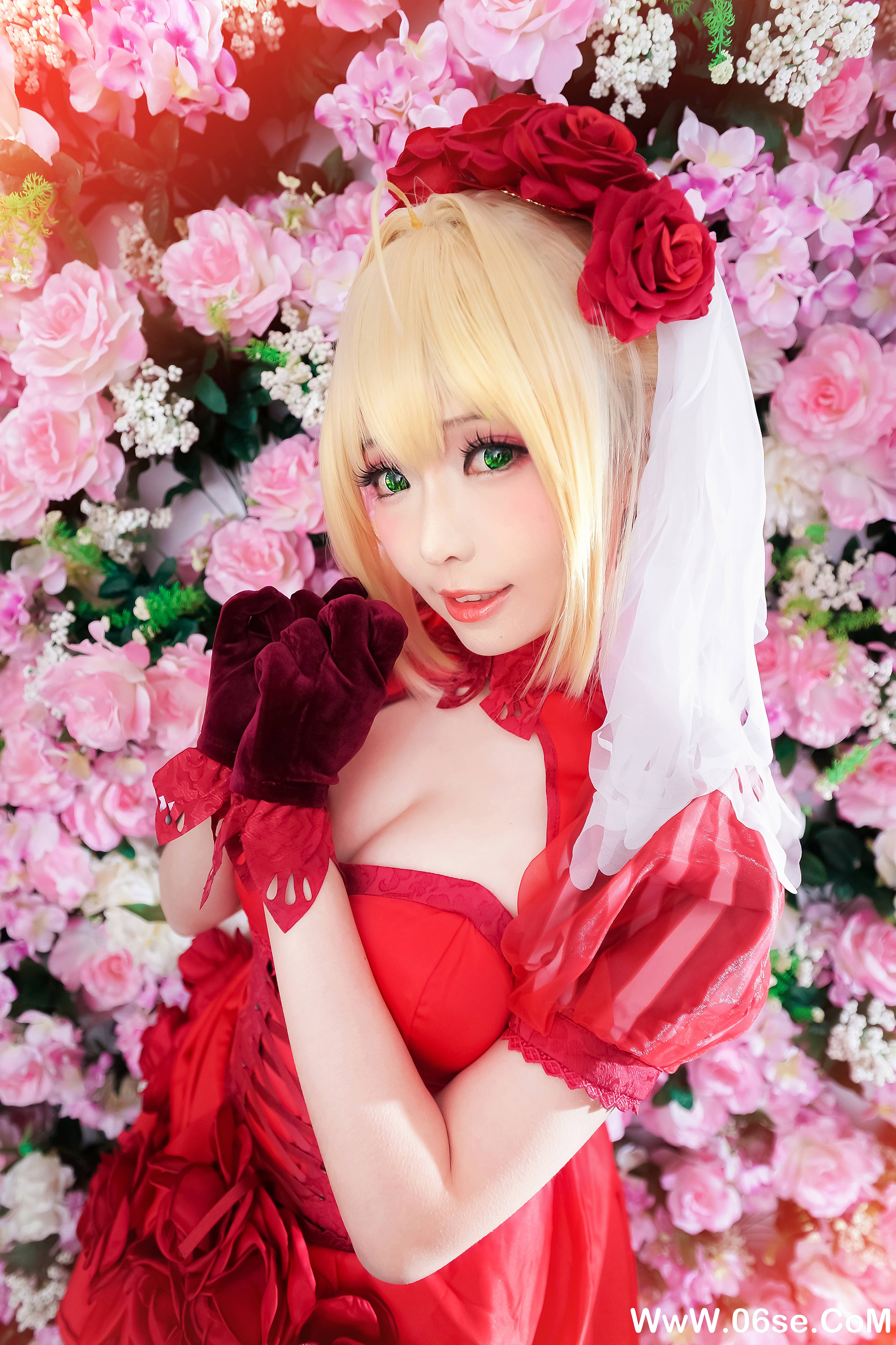 图片[2]-Ely_eee(ElyEE子) NO.030 — 尼禄 红玫瑰[12P62M]-六色网