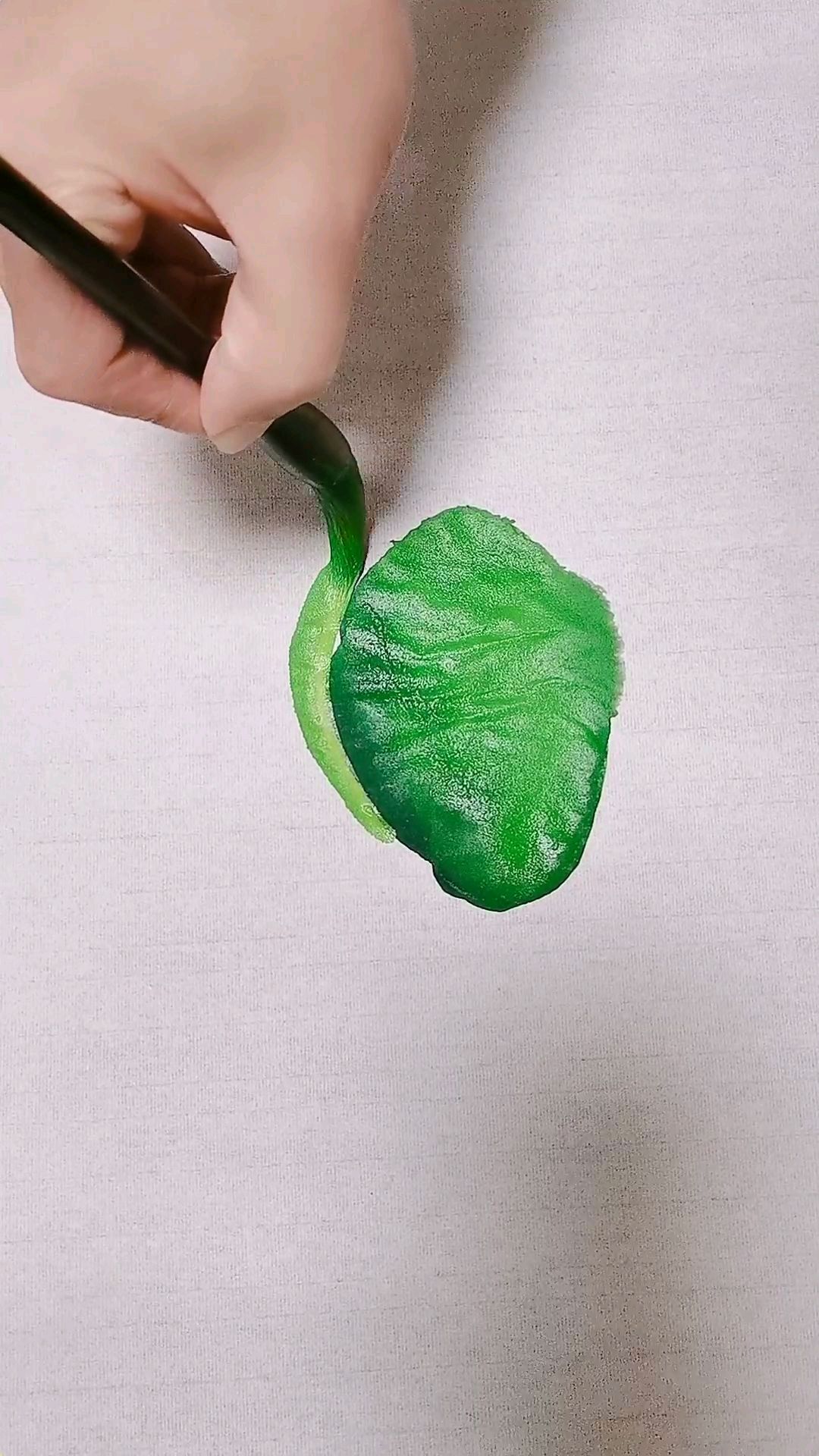 四笔学会画大头菜国画