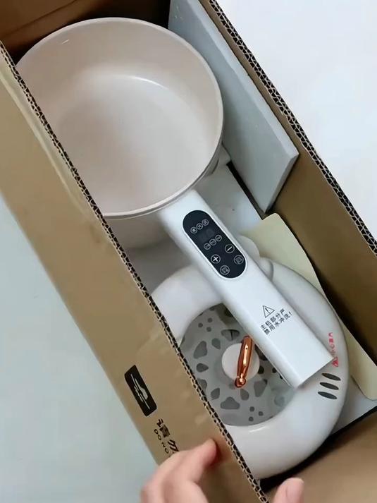 小贝熊电煮锅,陶瓷釉内胆,一锅多用,可蒸、可煮、可炒