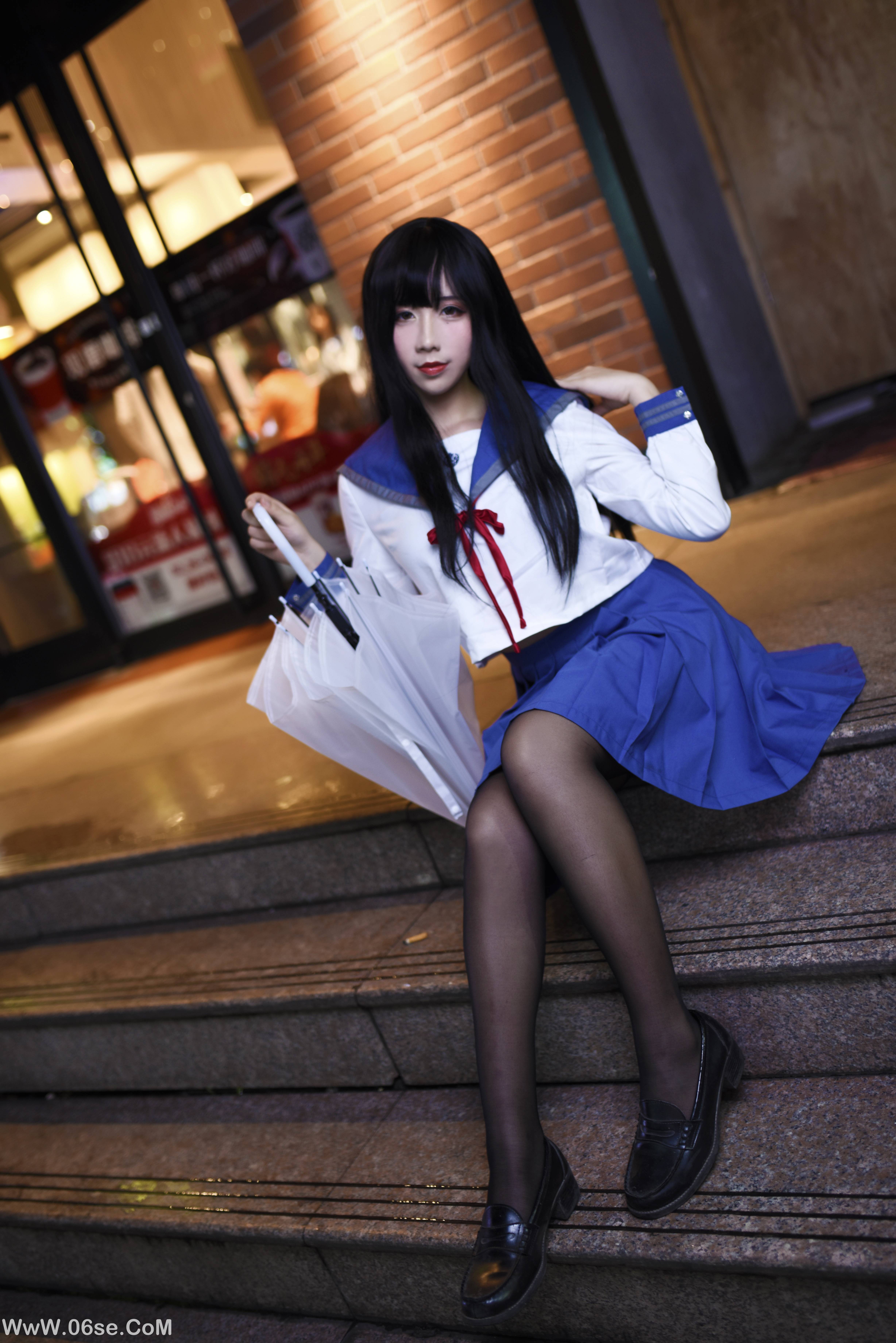 图片[6]-九曲Jean NO.005 – 雨天JK[21P309M]-六色网