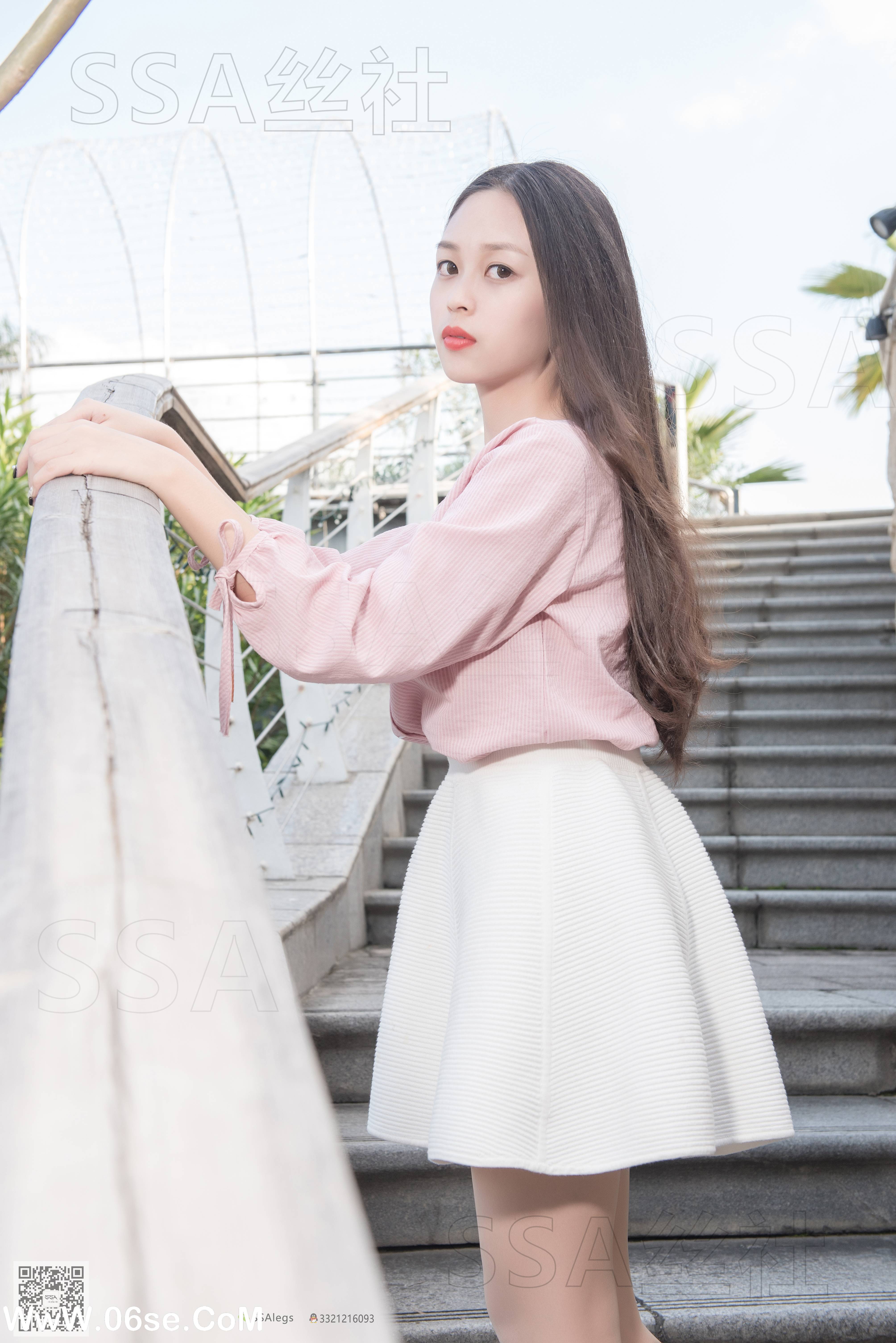 图片[56]-[SSA丝社] NO.052 西西 街拍小白裙[120P2.02G]-六色网