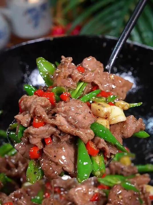 黑椒牛肉片味道绝了