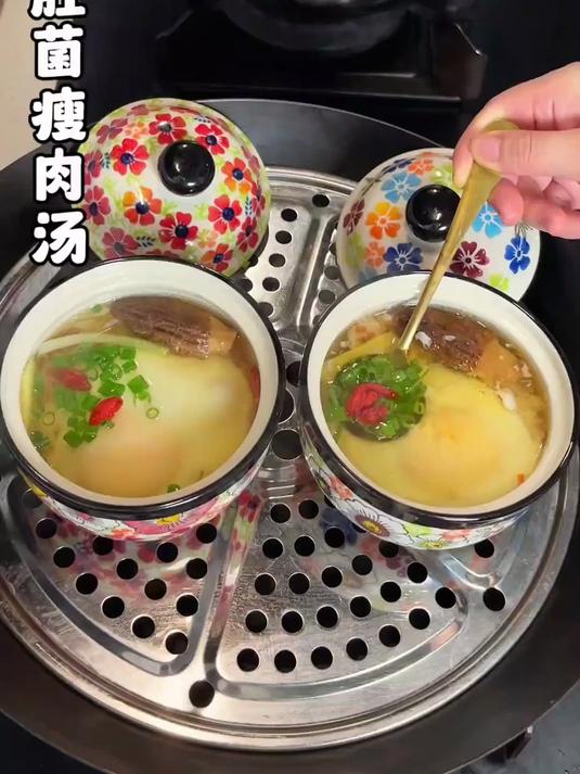 羊肚菌瘦肉汤,营养又好吃,用炖盅这样做保留了