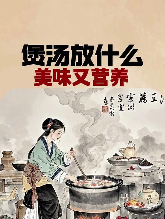 煲汤放什么 国学文化 每天跟我涨知识