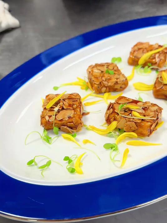 宫保杏香奉化芋艿,一款创意口味菜