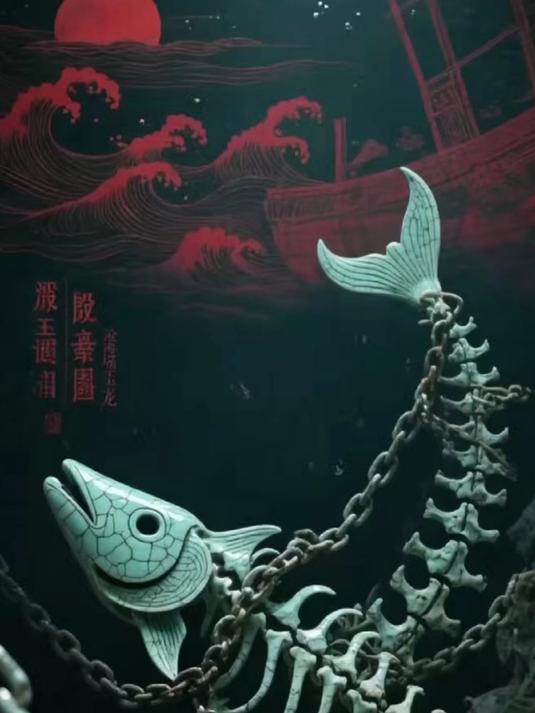 山海经神兽-陵鱼