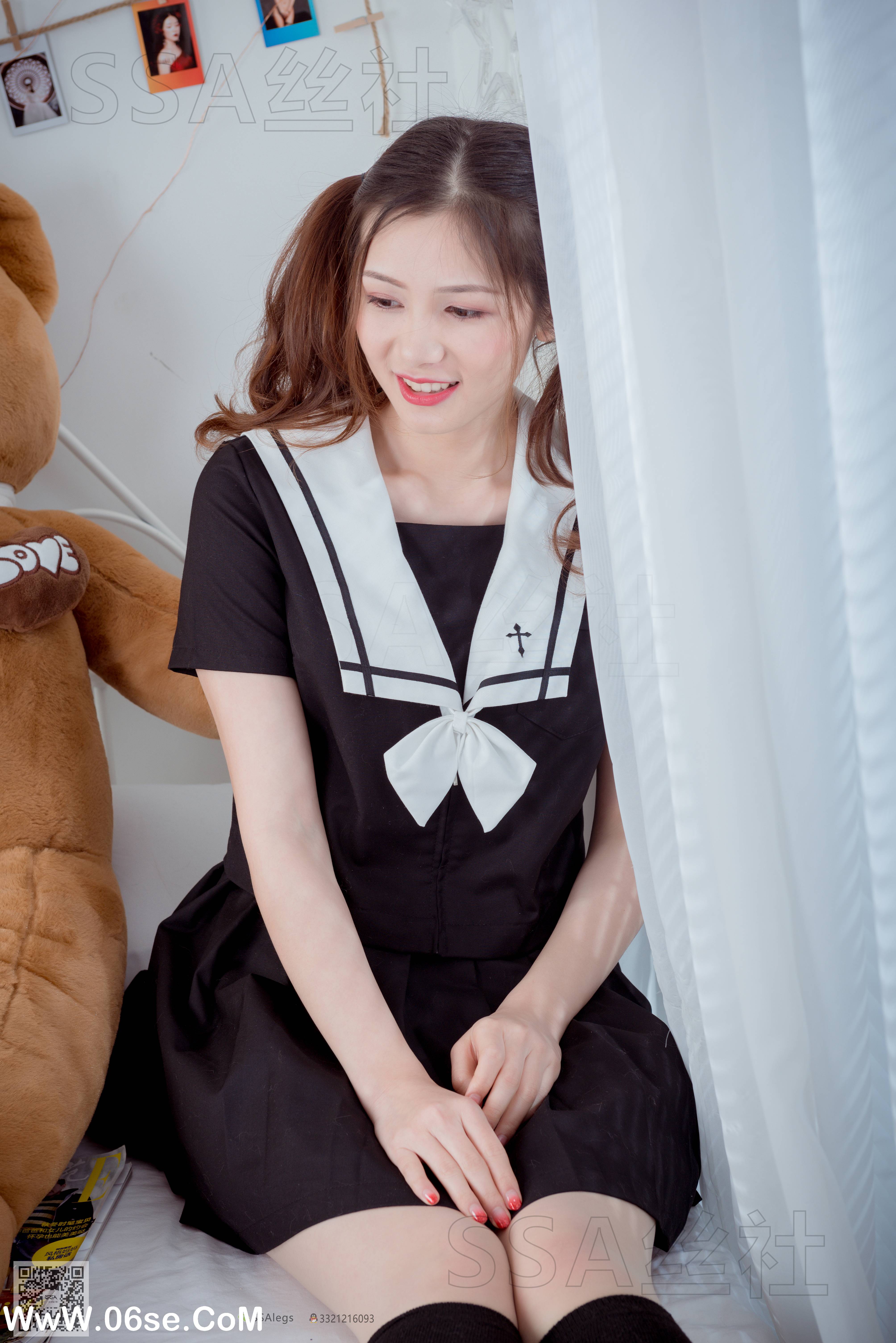 图片[31]-[SSA丝社] NO.079 雯雯 笑容治愈系小姐姐JK制服[132P1.62G]-六色网