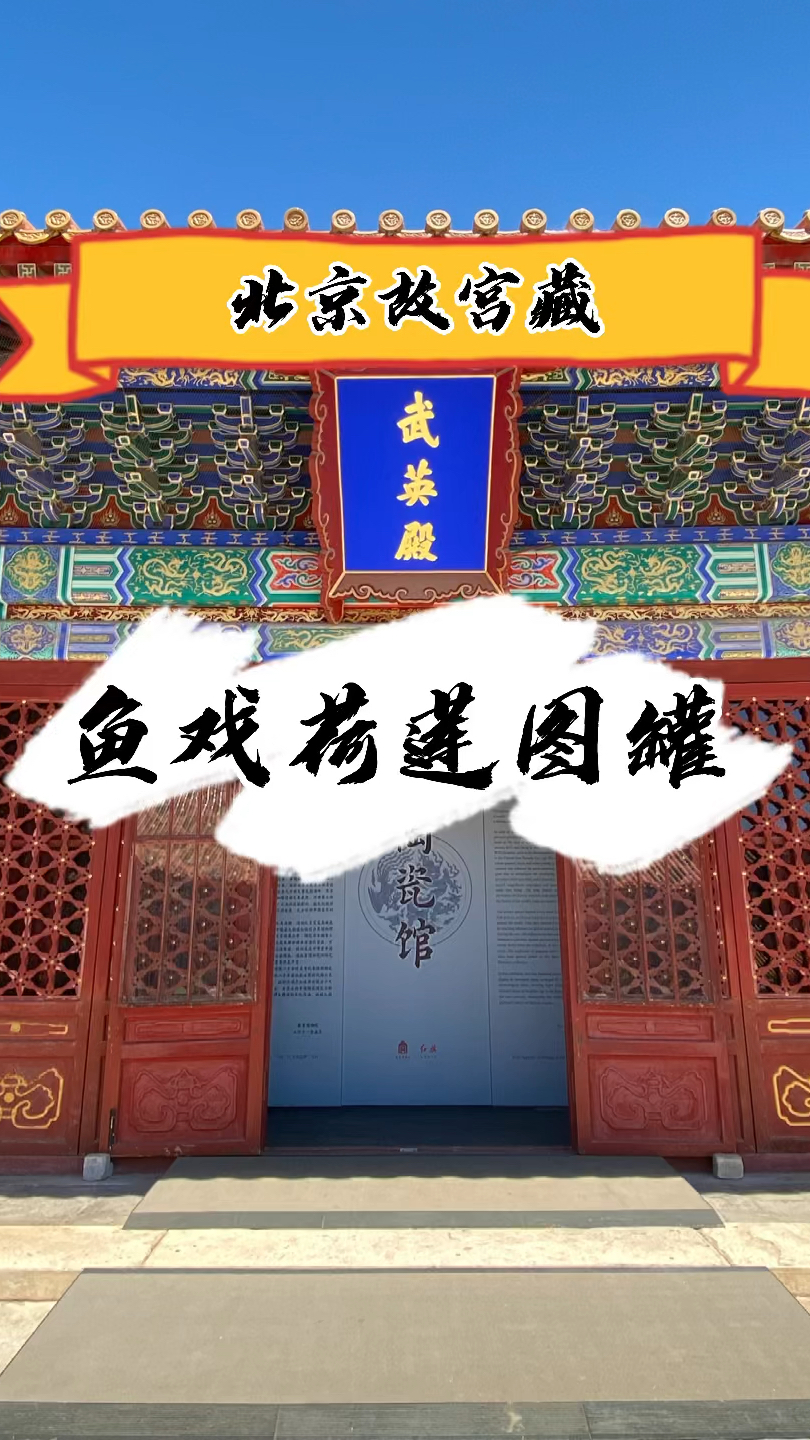 北京故宫博物院藏 元代青花鱼戏莲花图罐《墨龙说瓷-北京故宫》16