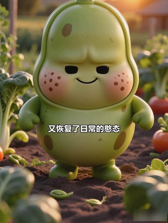 燃烧的蔬菜:小胖豆雀斑可爱,战斗时气势十足